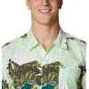 imageColumbia Mens Trollers Best Short Sleeve ShirtLime Glow Sailfish Village Print