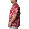 imageColumbia Mens Trollers Best Short Sleeve ShirtRed Hibiscus Tuna Paradise Print