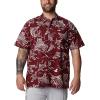 imageColumbia Mens Trollers Best Short Sleeve ShirtRed Jasper Mighty Marlins Print