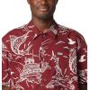 imageColumbia Mens Trollers Best Short Sleeve ShirtRed Jasper Mighty Marlins Print