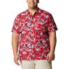 imageColumbia Mens Trollers Best Short Sleeve ShirtRed Spark Fireworks Fish Print