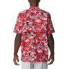 imageColumbia Mens Trollers Best Short Sleeve ShirtRed Spark Fireworks Fish Print