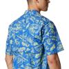 imageColumbia Mens Trollers Best Short Sleeve ShirtVivid Blue Freshwater Roots Print