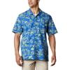 imageColumbia Mens Trollers Best Short Sleeve ShirtVivid Blue Freshwater Roots Print