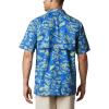 imageColumbia Mens Trollers Best Short Sleeve ShirtVivid Blue Freshwater Roots Print