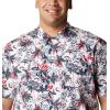 imageColumbia Mens Trollers Best Short Sleeve ShirtWhite Fireworks Fish Print