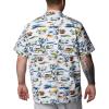 imageColumbia Mens Trollers Best Short Sleeve ShirtWhite Watercolor Island Print