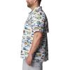 imageColumbia Mens Trollers Best Short Sleeve ShirtWhite Watercolor Island Print
