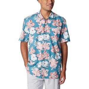 imageColumbia Mens Trollers Best Short Sleeve ShirtCanyon BlueBotanicraze