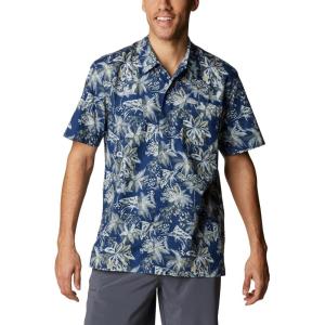 imageColumbia Mens Trollers Best Short Sleeve ShirtCarbon Festive Fishin Print