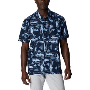 imageColumbia Mens Trollers Best Short Sleeve ShirtCollegiate Navy Anchors Up
