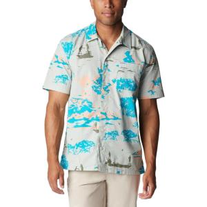 imageColumbia Mens Trollers Best Short Sleeve ShirtCool Green Casting Kings