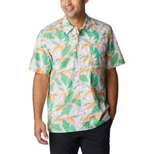 imageColumbia Mens Trollers Best Short Sleeve ShirtCool Grey Tuna Paradise Print