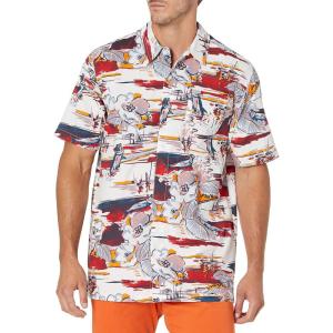imageColumbia Mens Trollers Best Short Sleeve ShirtRed Spark Marina Vacation Print