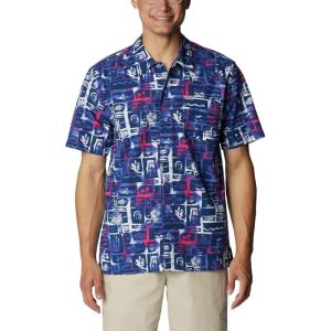 imageColumbia Mens Trollers Best Short Sleeve ShirtViolet Sea Punked Fish