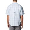 imageColumbia Mens Super Tamiami Long Sleeve ShirtAqua Haze All Over Gingham