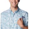 imageColumbia Mens Super Tamiami Long Sleeve ShirtCanyon BlueTunado Tonal