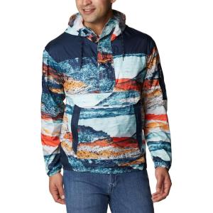 imageColumbia Mens Challenger WindbreakerIcy Morn Hyper Nature PrintColl Navy