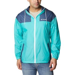 imageColumbia Mens Flash Challenger WindbreakerBright AquaDark Mountain