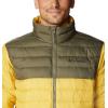 imageColumbia Mens Powder Lite JacketGolden NuggetStone Green