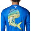 imageColumbia Mens Terminal Tackle PFG Carey Chen LsBlue MacawDorado