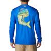 imageColumbia Mens Terminal Tackle PFG Carey Chen LsBlue MacawDorado