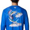 imageColumbia Mens Terminal Tackle PFG Carey Chen LsBlue MacawPelagic Trio