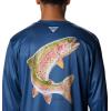 imageColumbia Mens Terminal Tackle PFG Carey Chen LsCarbonCool Grey Rainbow Trout