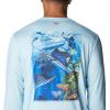 imageColumbia Mens Terminal Tackle PFG Carey Chen LsSpring BlueWhite Reef Cup