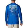 imageColumbia Mens Terminal Tackle PFG Carey Chen LsVivid BlueWhite Intruder