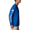 imageColumbia Mens Terminal Tackle PFG Carey Chen LsVivid BlueWhite Intruder