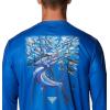 imageColumbia Mens Terminal Tackle PFG Carey Chen LsVivid BlueWhite Intruder