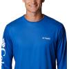 imageColumbia Mens Terminal Tackle PFG Carey Chen LsVivid BlueWhite Intruder