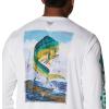 imageColumbia Mens Terminal Tackle PFG Carey Chen LsWhiteCircuit Mahi Hookup
