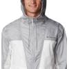 imageColumbia Mens Trail Traveler WindbreakerWhiteColumbia Grey