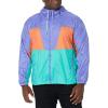 imageColumbia Mens Trail Traveler WindbreakerBright AquaDesert OrangePurple Lotus