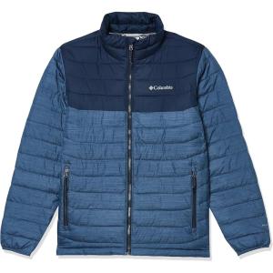 imageColumbia Mens Powder Lite JacketDark Mountain HeatherCollegiate Navy
