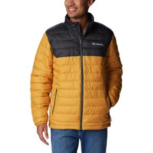 imageColumbia Mens Powder Lite JacketRaw Honey  Shark
