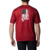 imageColumbia Mens Collegiate Terminal Tackle SS ShirtAla  Red Velvet