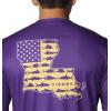 imageColumbia Mens Collegiate Terminal Tackle SS ShirtLsu  Vivid Purple