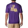 imageColumbia Mens Collegiate Terminal Tackle SS ShirtLsu  Vivid Purple