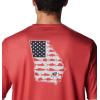imageColumbia Mens Collegiate Terminal Tackle SS ShirtUga  Bright Red