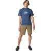imageColumbia Mens Kwick Hike Graphic Short Sleeve TeeCollegiate Navy HeatherPeak Direction