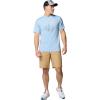 imageColumbia Mens Kwick Hike Graphic Short Sleeve TeeRipple Blue HeatherPeaked Lifestyle