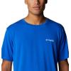 imageColumbia Mens PFG Fish Flag Tech Tee SsBlue MacawCompass Blue Gradient