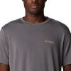 imageColumbia Mens PFG Fish Flag Tech Tee SsCity GreyRed Hibiscus Gradient