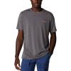 imageColumbia Mens PFG Fish Flag Tech Tee SsCity GreyRed Hibiscus Gradient