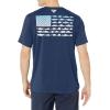 imageColumbia Mens PFG Fish Flag Tech Tee SsCollegiate NavyAgate Gradient Graphic