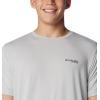 imageColumbia Mens PFG Fish Flag Tech Tee SsCool GreyStatetriot Usa Graphic