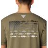 imageColumbia Mens PFG Fish Flag Tech Tee SsCypressGraphite Gradient